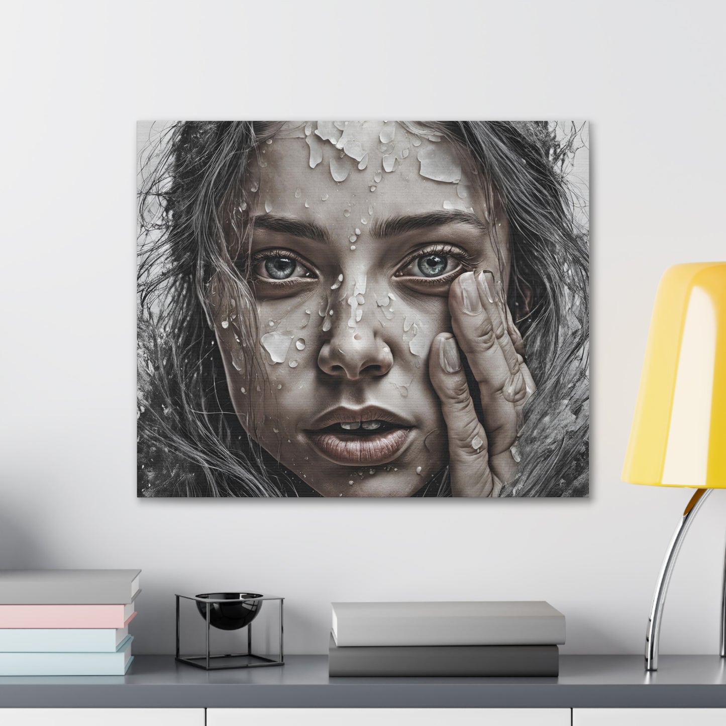 Emotional Close-Up Canvas Gallery Wrap - Stunning Art for Home Decor