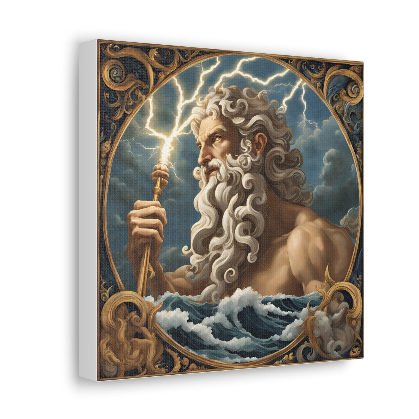 Mythical Zeus Canvas Gallery Wrap - Wall Art for Home Decor