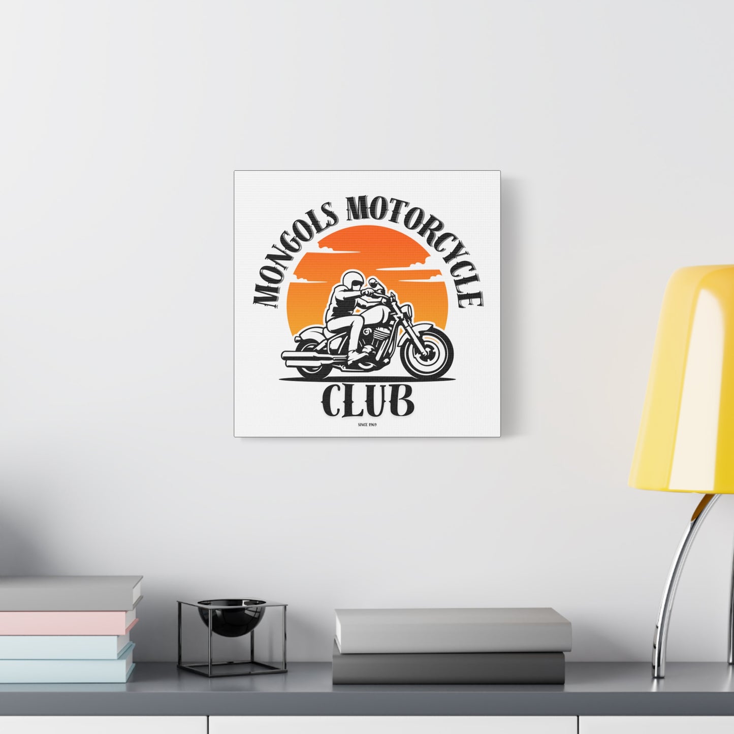 Mongols Motorcycle Club Canvas Art – Bold Wall Decor for True Bikers