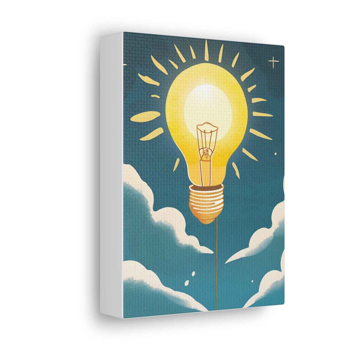 Canvas Gallery Wrap - The Sun as a Lightbulb Wall Art