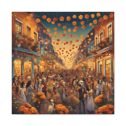 Day of the Dead Canvas Gallery Wraps - Vibrant Celebration Art