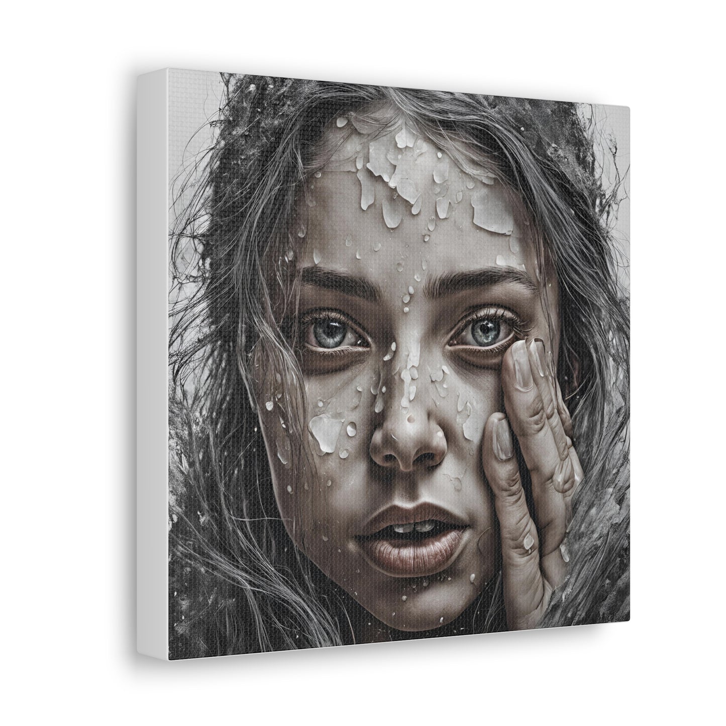 Emotional Close-Up Canvas Gallery Wrap - Stunning Art for Home Decor