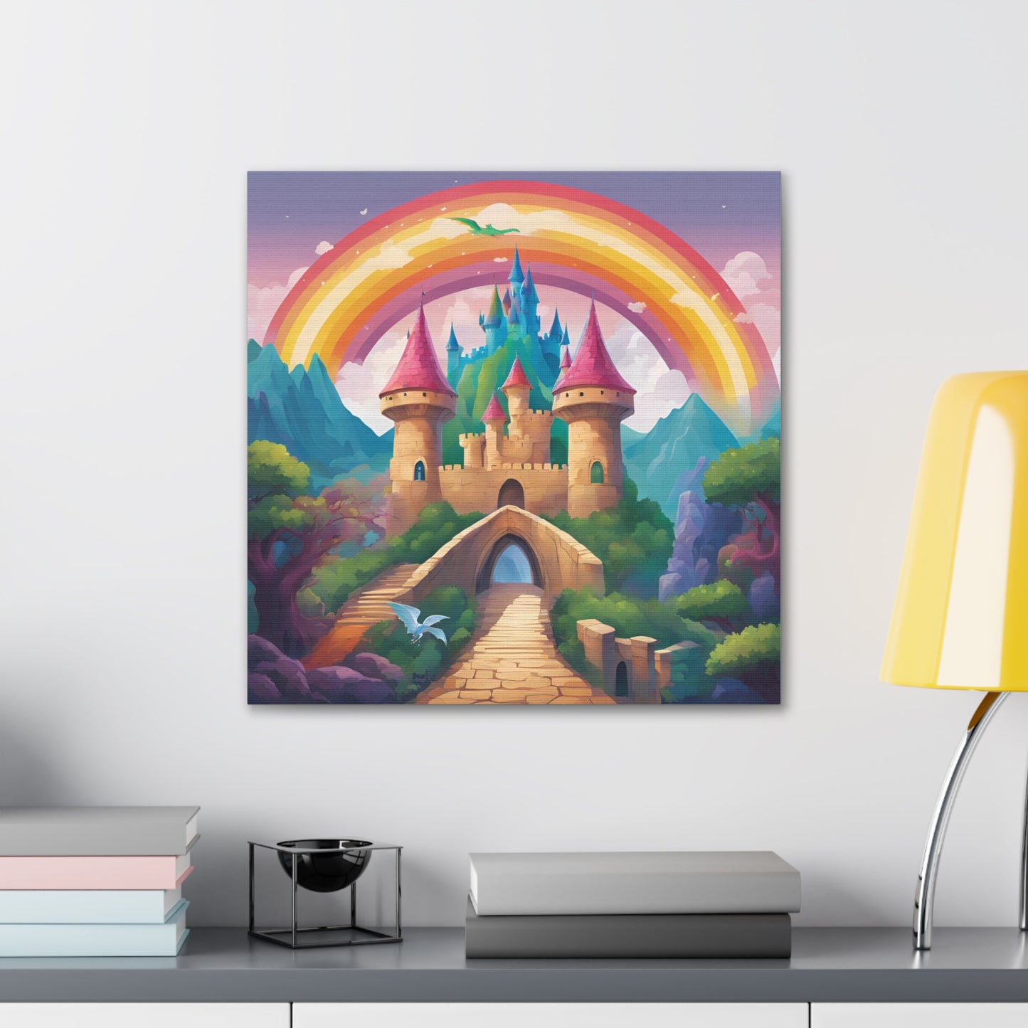 Canvas Gallery Wrap - Enchanted Castle Fantasy Art Home Decor