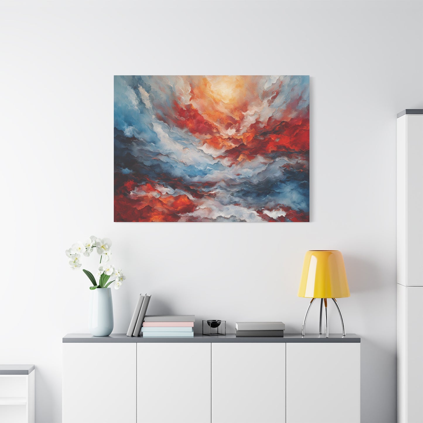 Vibrant Abstract Canvas Art - Wave of Color