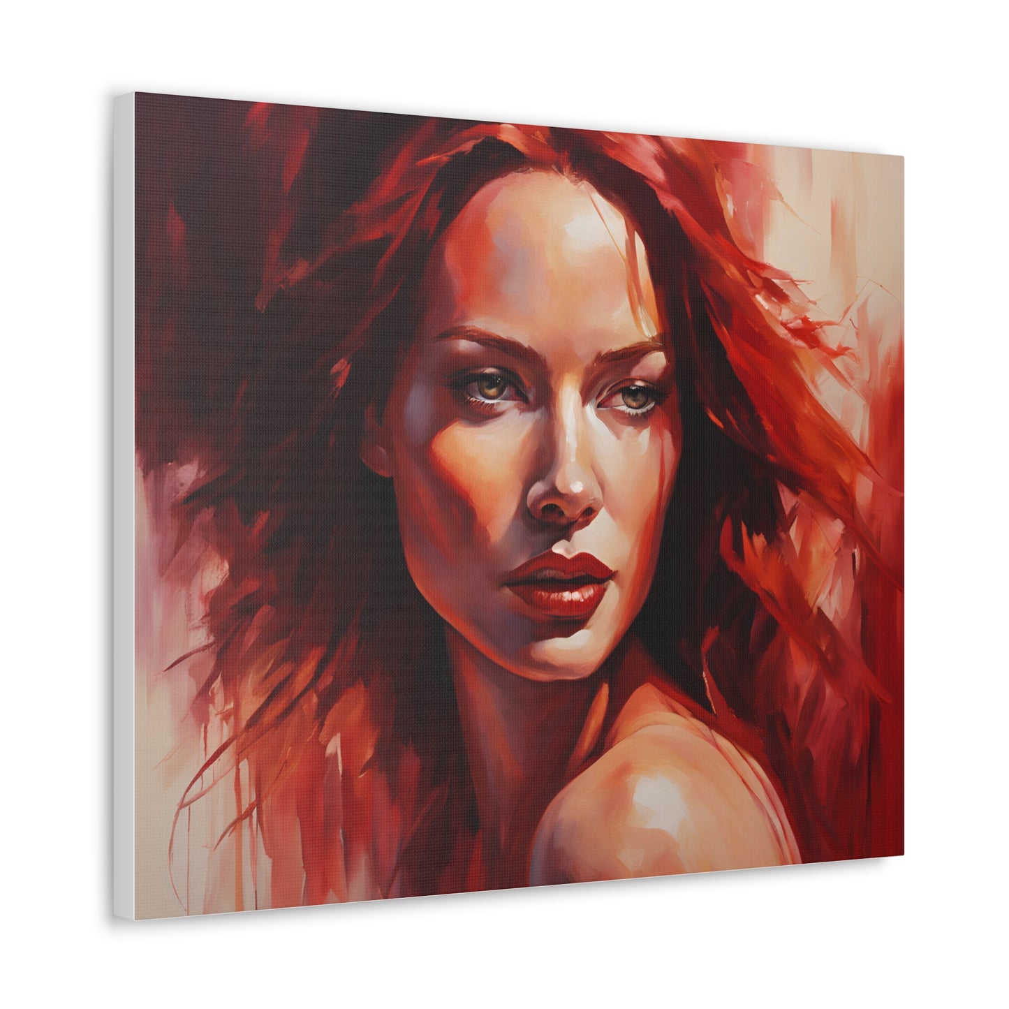 Stunning Canvas Gallery Wrap - Bold Red Art for Modern Spaces