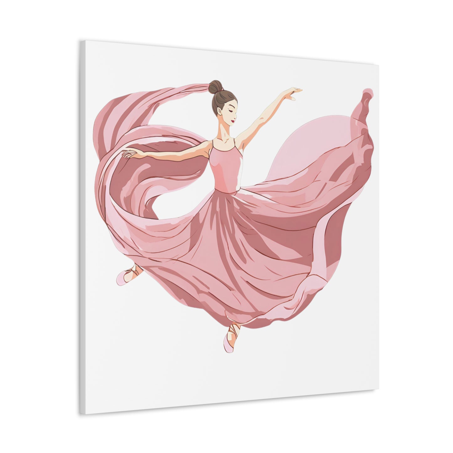 Elegant Ballet Canvas Gallery Wrap - Graceful Dancer Wall Art for Home Decor