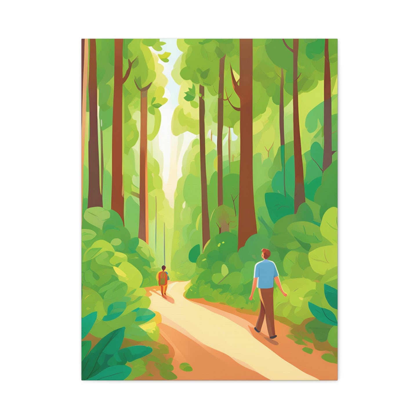 Canvas Wall Art - Tranquil Forest Scene