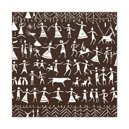 Cultural Celebration Canvas Gallery Wraps - Unique Art for Home Décor Warily Tribal Art