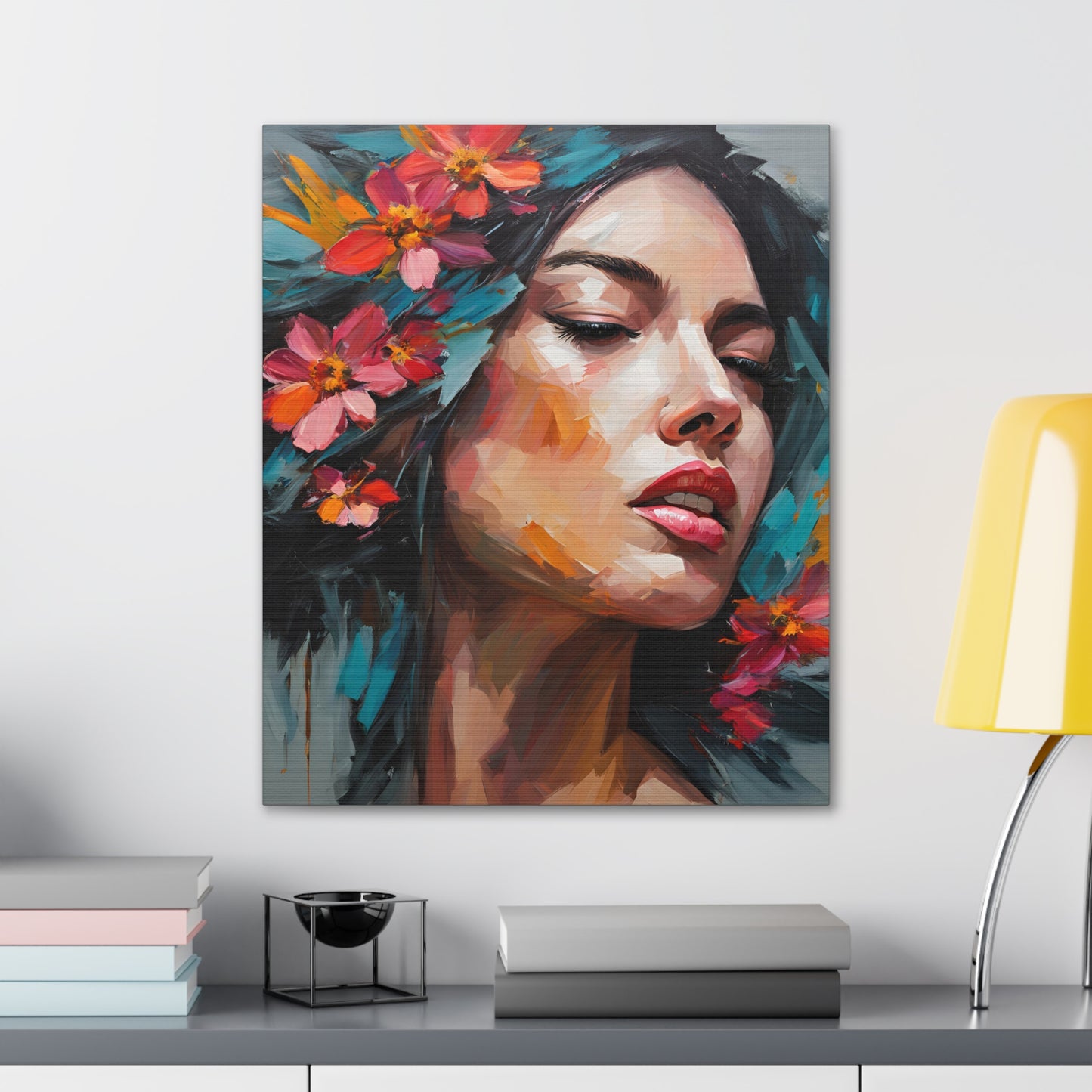 Floral Portrait Canvas