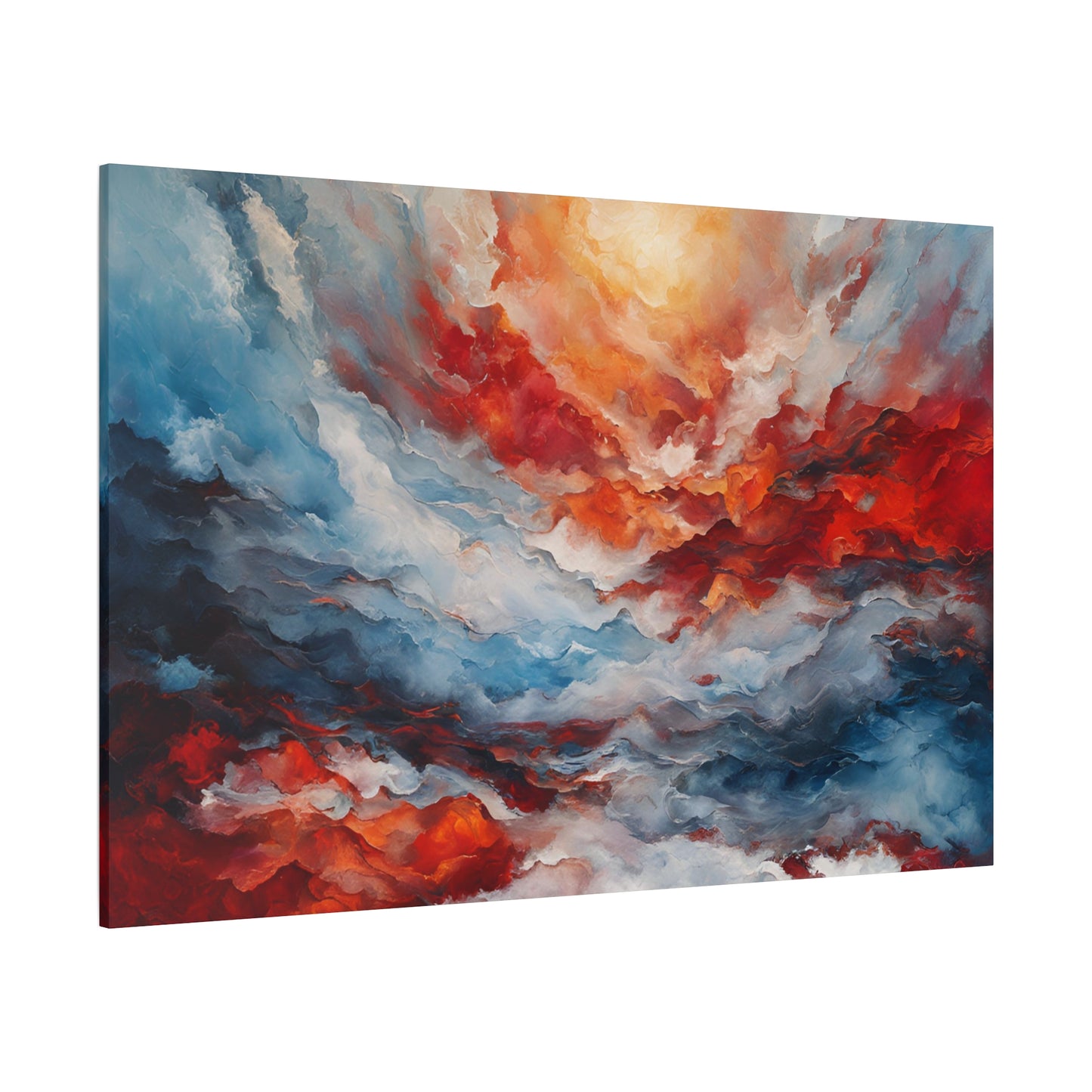 Vibrant Abstract Canvas Art - Wave of Color