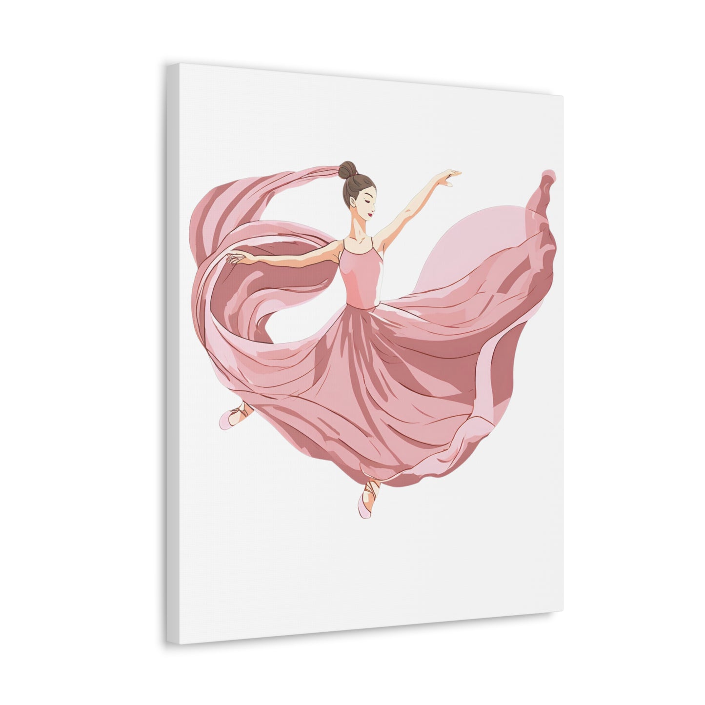 Elegant Ballet Canvas Gallery Wrap - Graceful Dancer Wall Art for Home Decor