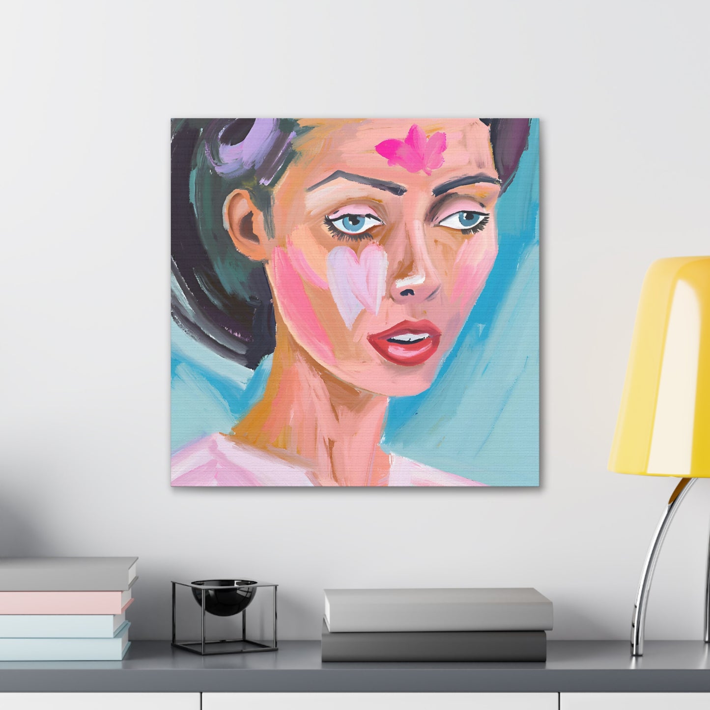 Canvas Wall Art - Vibrant Bold Portrait Art for Home Decor