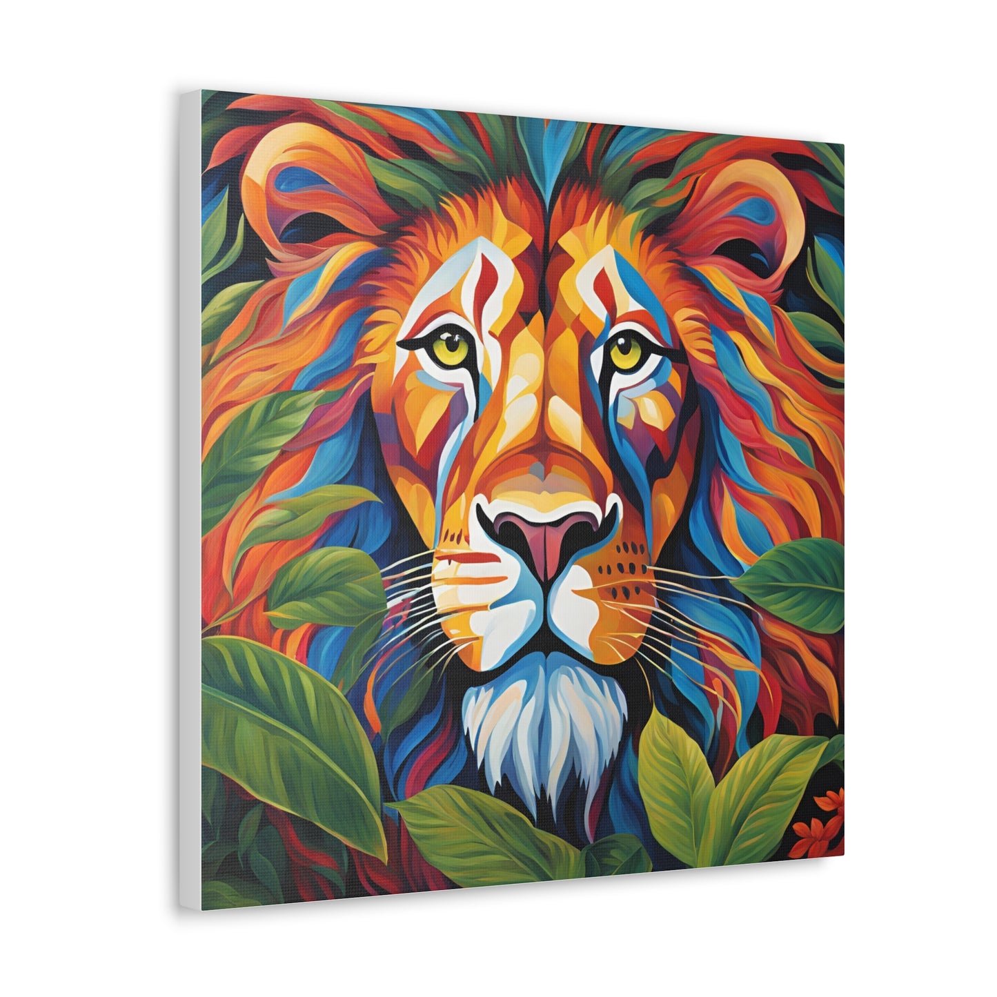 Canvas Art Print - Lion with a Human Face