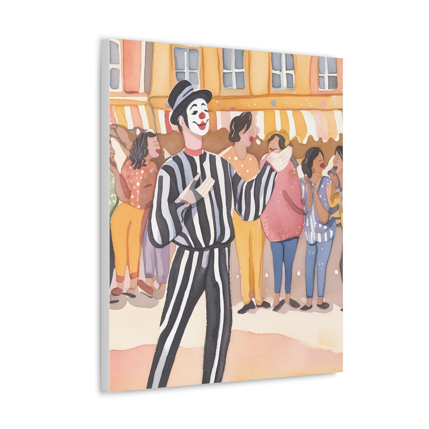 Street Performer Canvas Gallery Wrap – Playful Wall Art for Home Decor