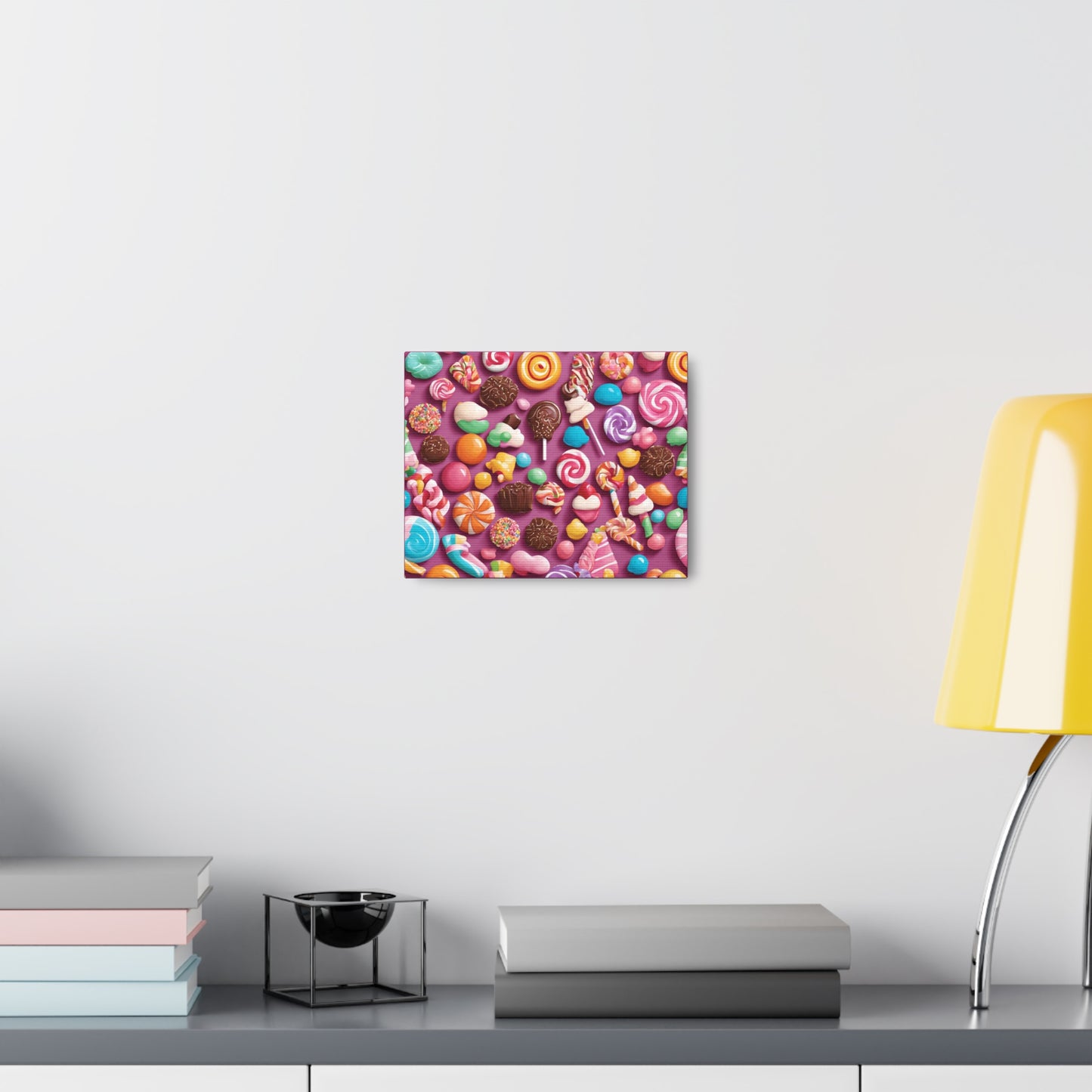 Canvas Gallery Wraps - Candy-Themed Sweet Treat Wall Art for Decor Lovers