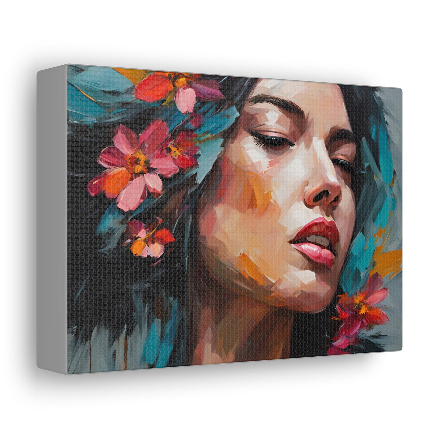 Floral Portrait Canvas