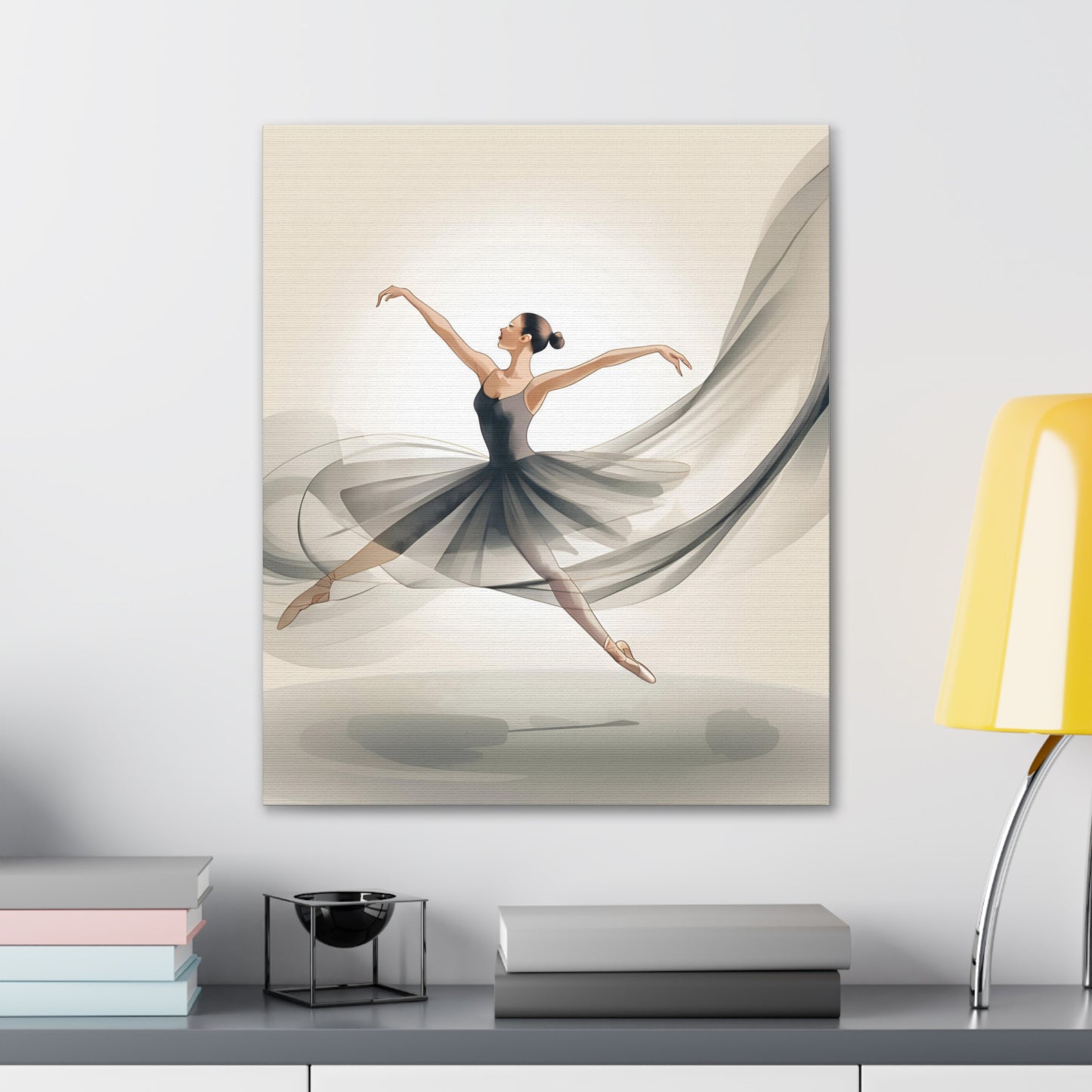 Elegant Ballerina Canvas Gallery Wrap – Chic Wall Art for Dance Lovers