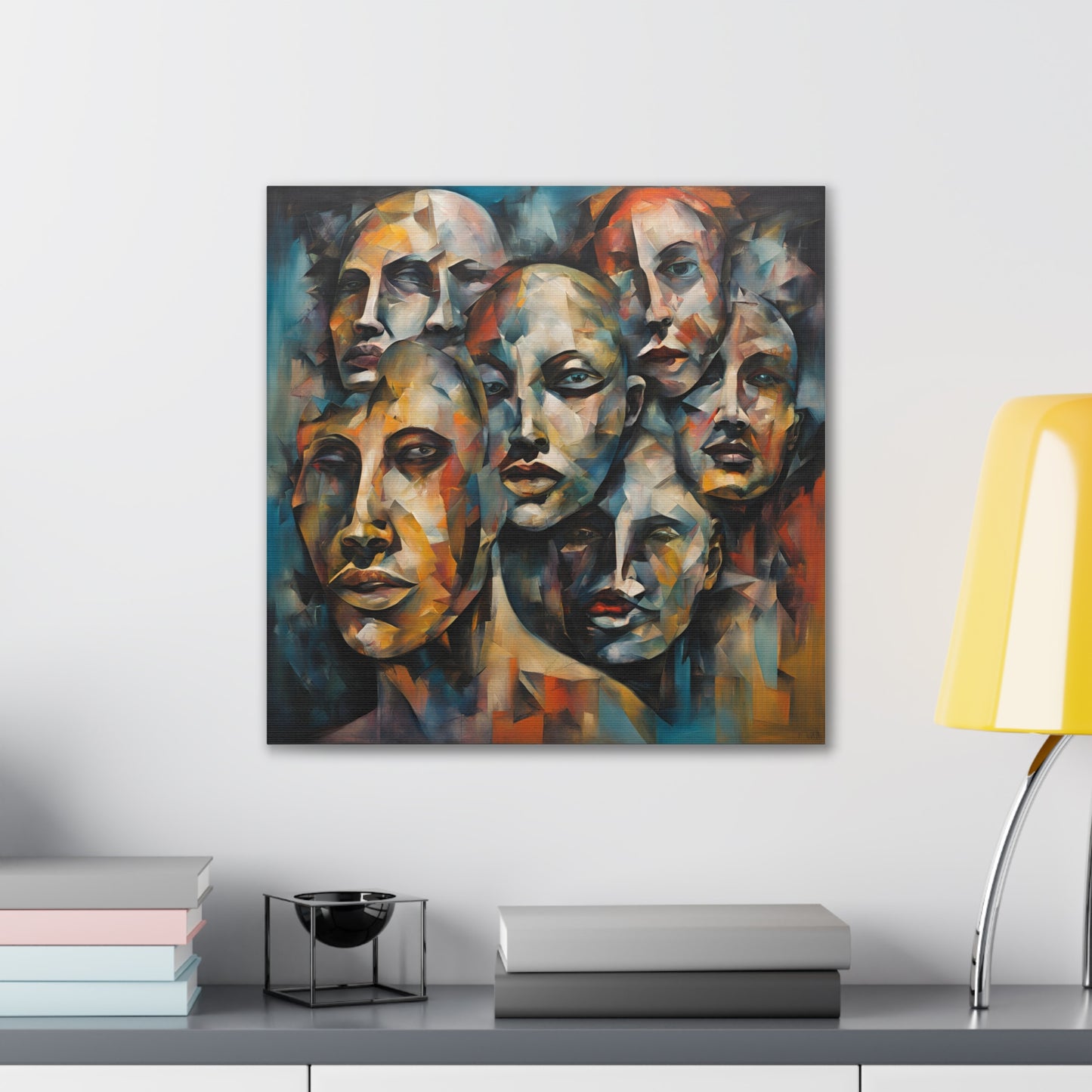 Expressionism Faces Canvas Art - Modern Wall Decor