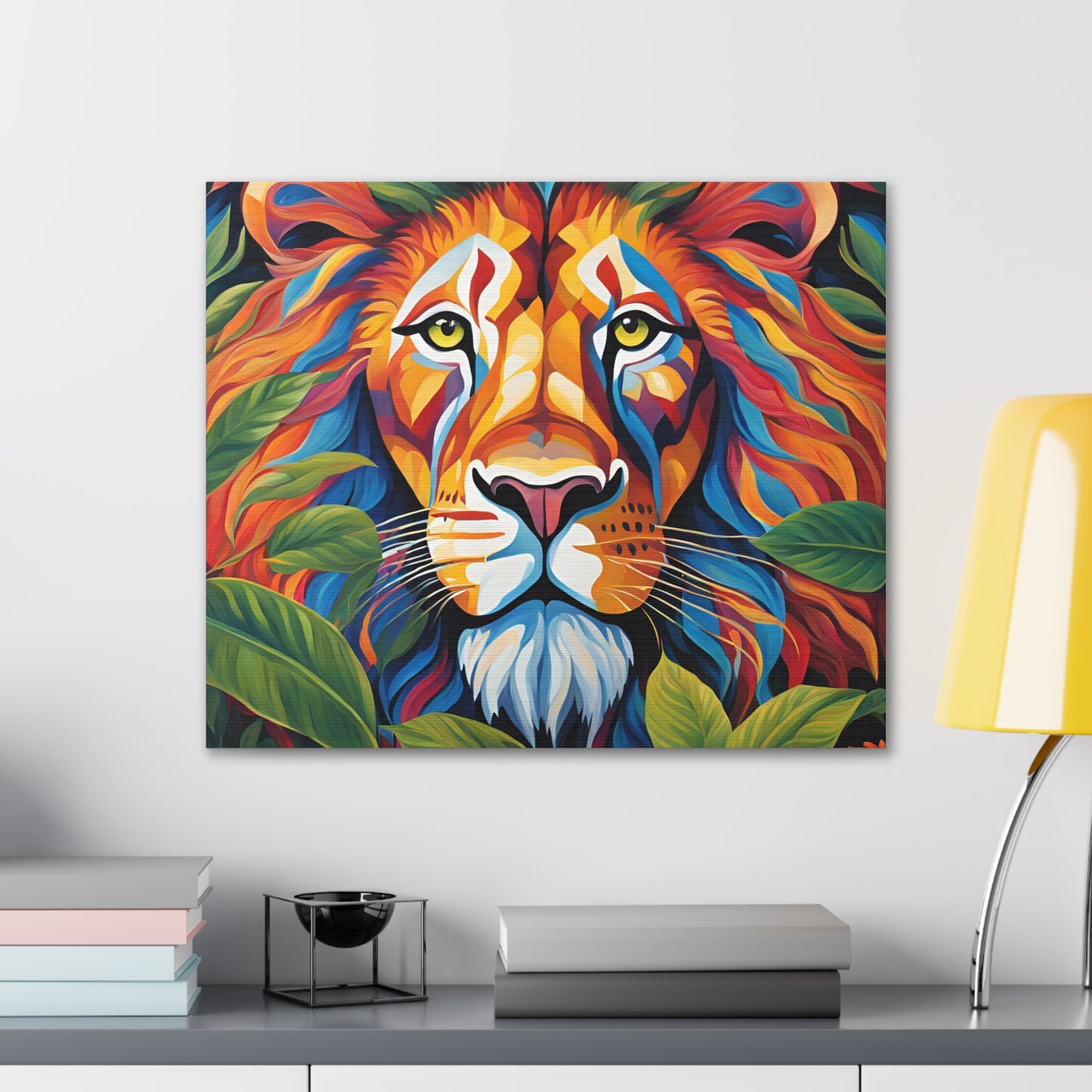 Canvas Art Print - Lion with a Human Face