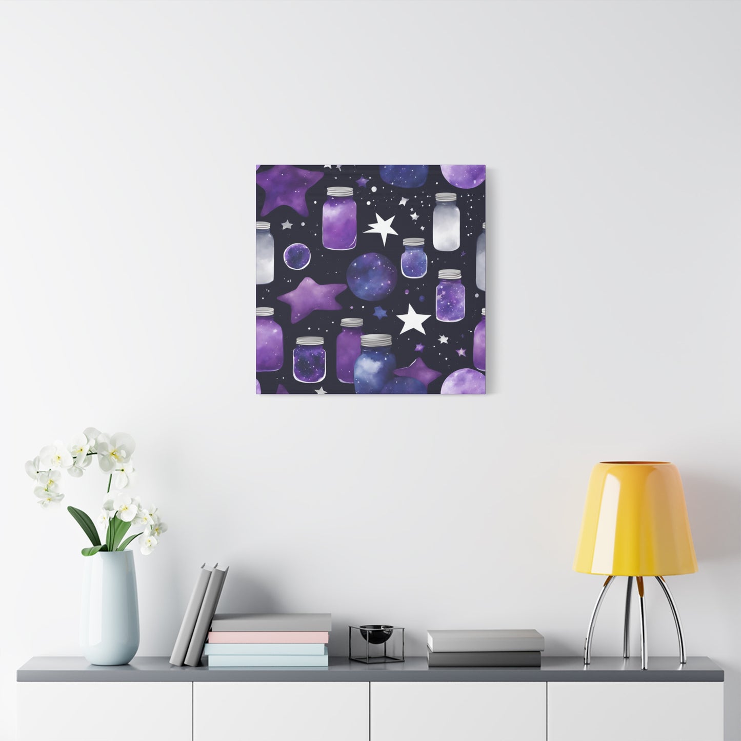 Dreamer's Cosmic Starry Night Canvas – Celestial Wall Art for Inspired Home Decor