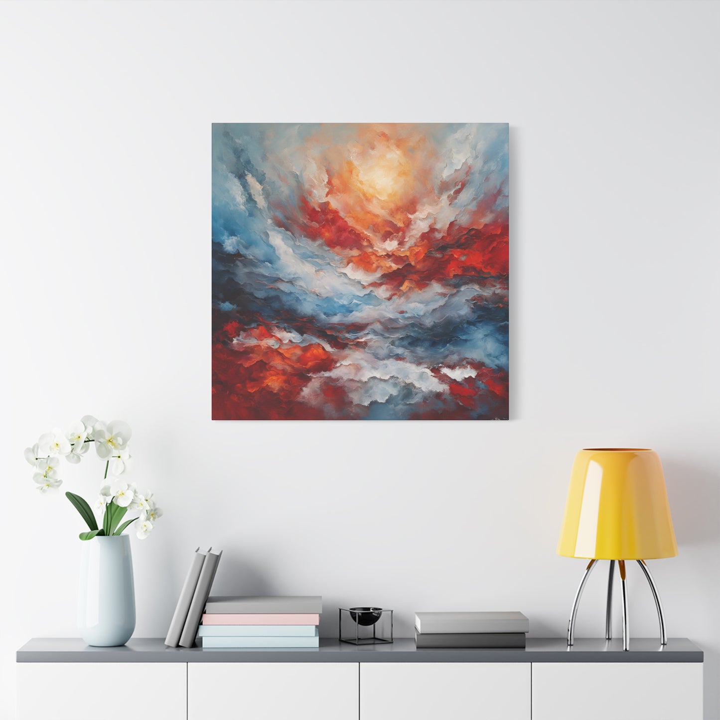 Vibrant Abstract Canvas Art - Wave of Color