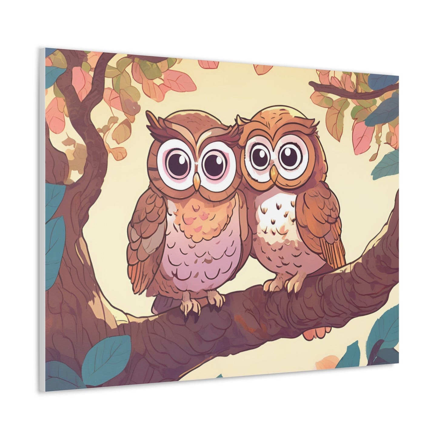 Charming Owl Canvas Gallery Wrap - Perfect Wall Art for Nature Lovers