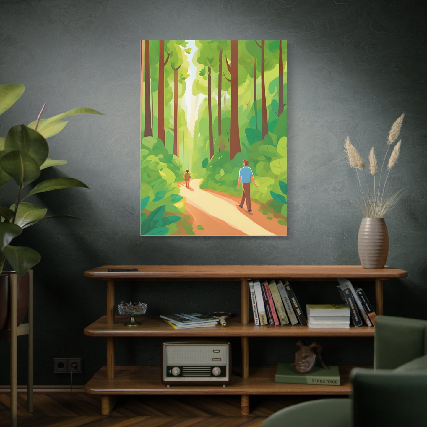 Canvas Wall Art - Tranquil Forest Scene