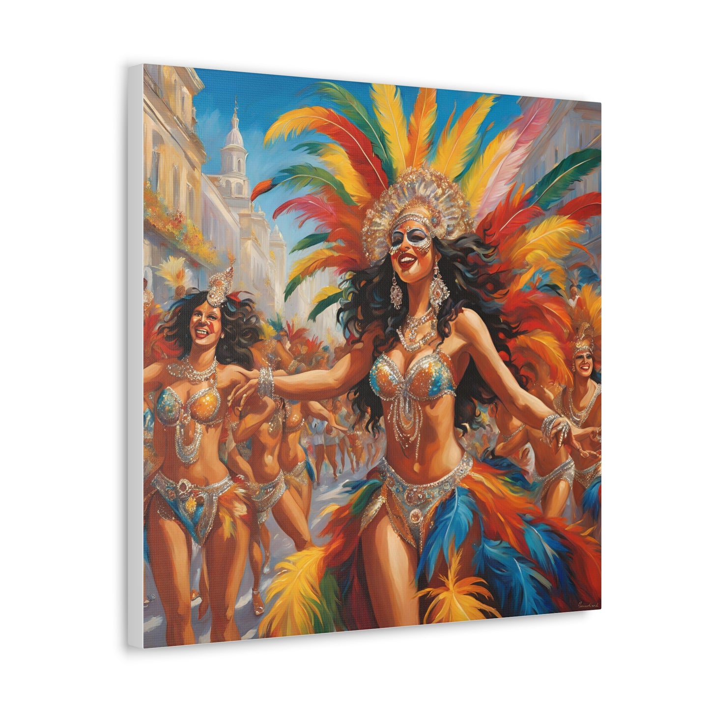 Carnival Celebration Canvas Gallery Wraps - Vibrant Art for Carnival in Brazil