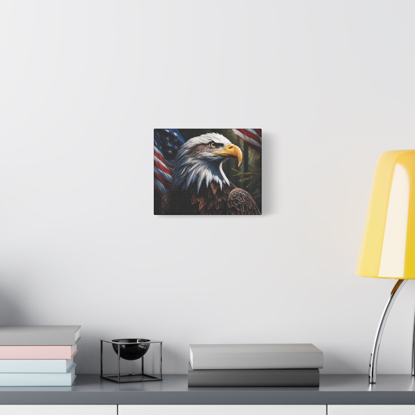 Patriotic Eagle Canvas Wall Art – Inspiring American Pride Home Decor