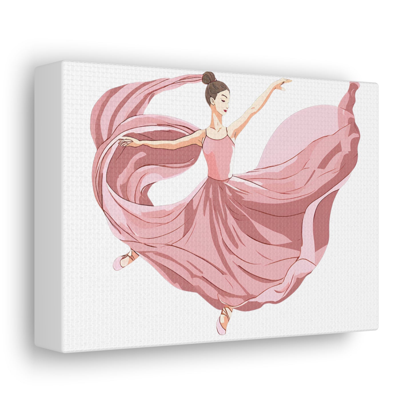 Elegant Ballet Canvas Gallery Wrap - Graceful Dancer Wall Art for Home Decor