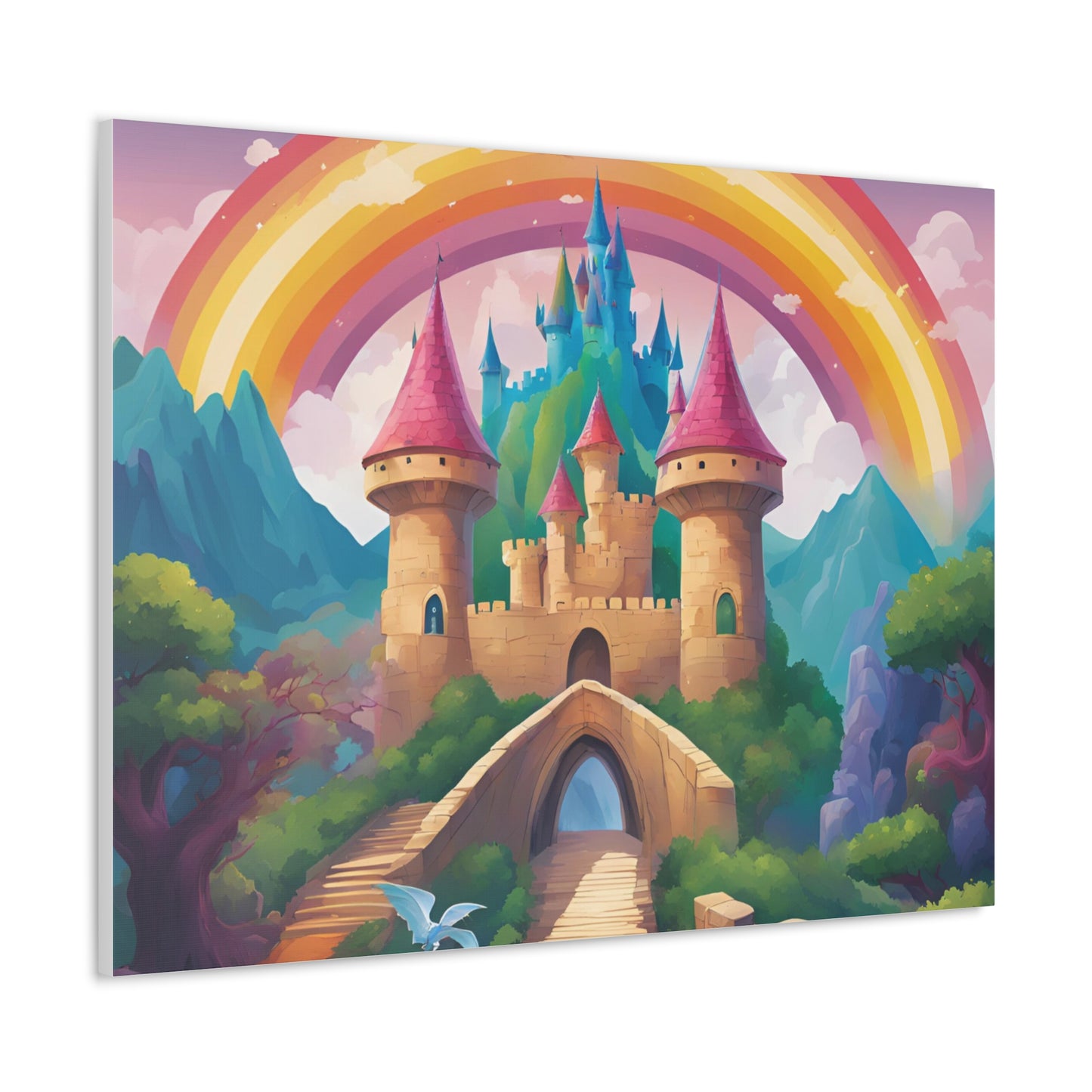 Canvas Gallery Wrap - Enchanted Castle Fantasy Art Home Decor