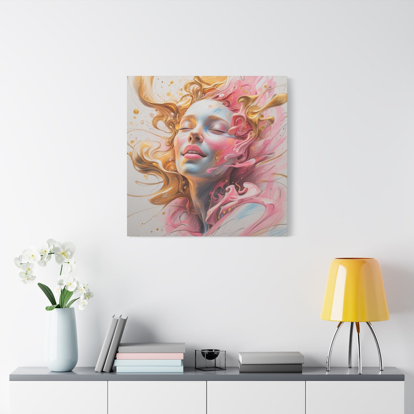 Canvas Wall Decor - Abstract Woman Portrait