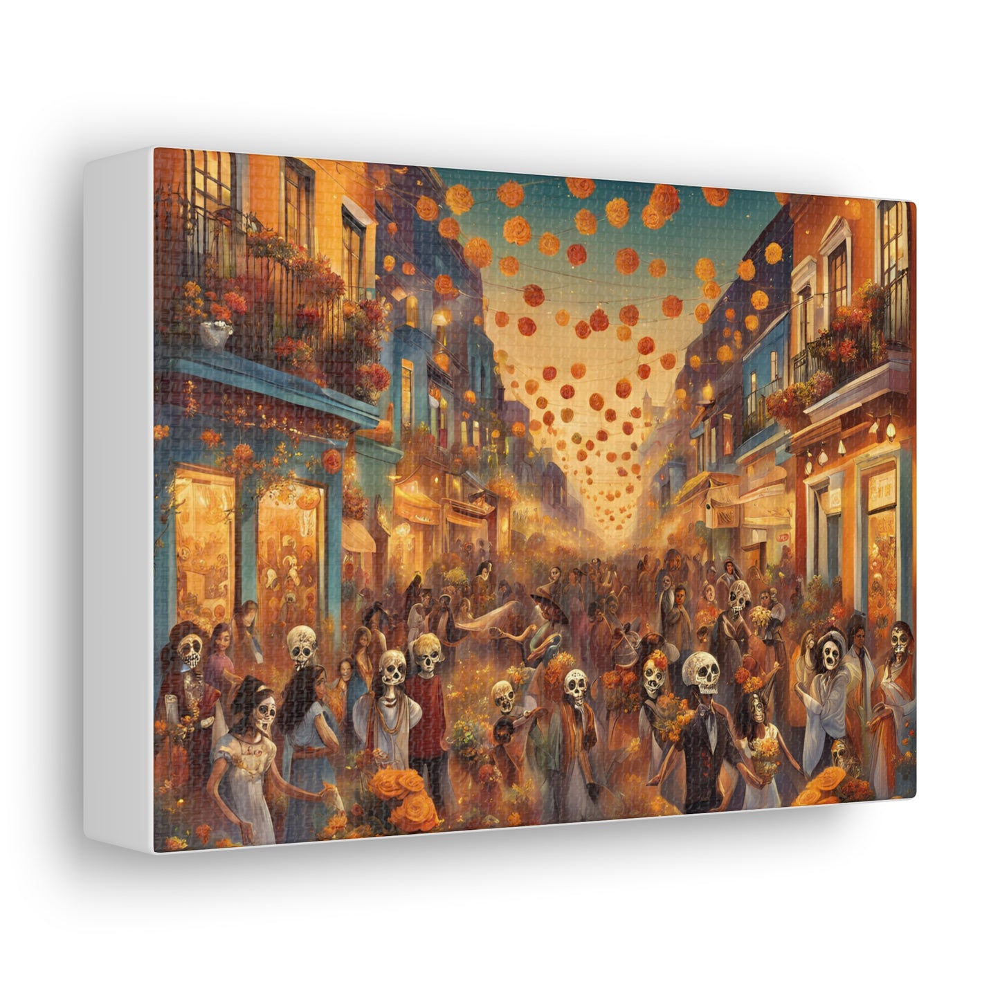 Day of the Dead Canvas Gallery Wraps - Vibrant Celebration Art