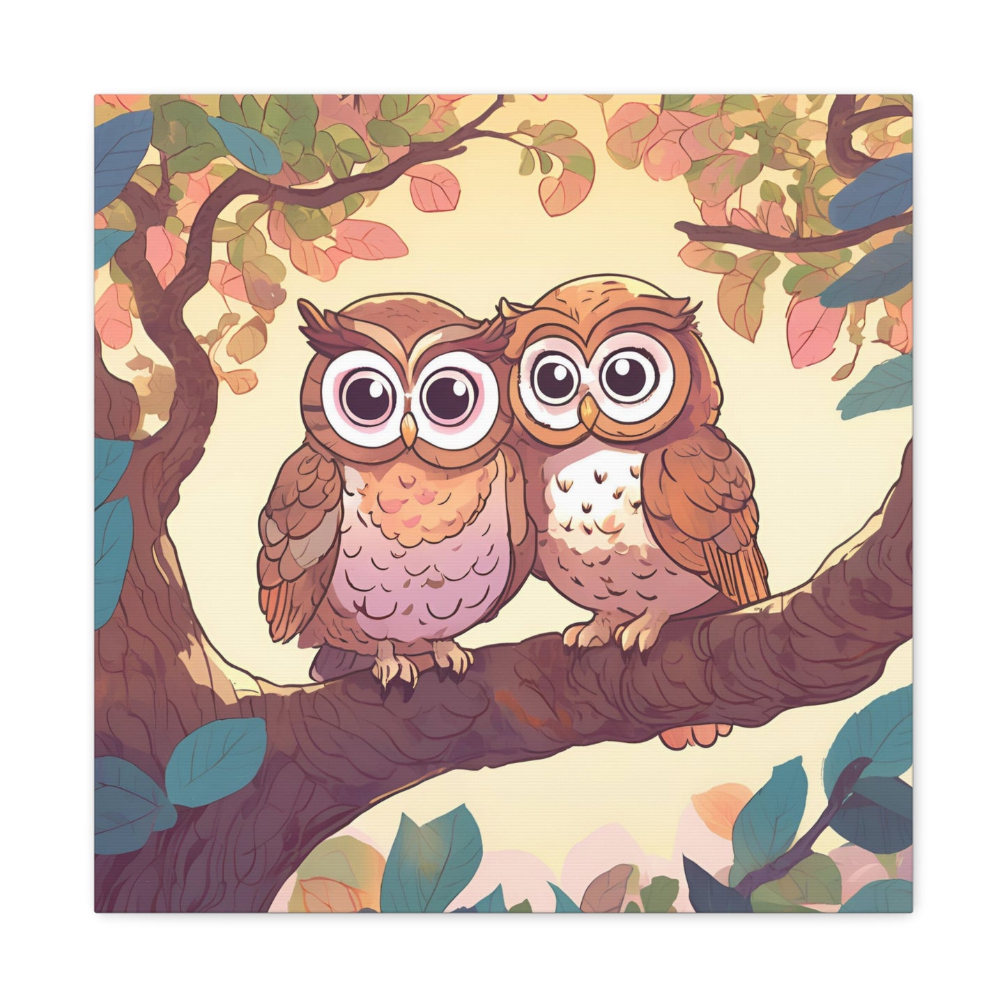 Charming Owl Canvas Gallery Wrap - Perfect Wall Art for Nature Lovers