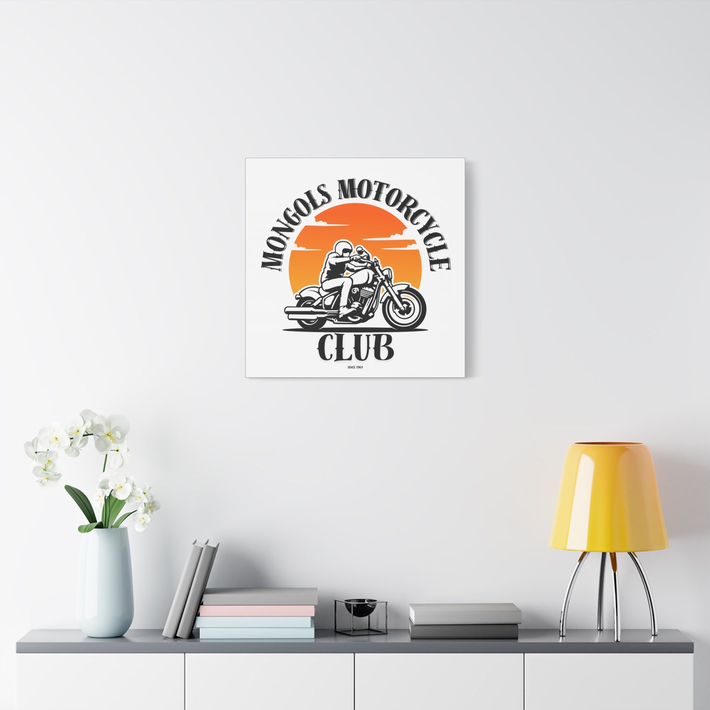 Mongols Motorcycle Club Canvas Art – Bold Wall Decor for True Bikers