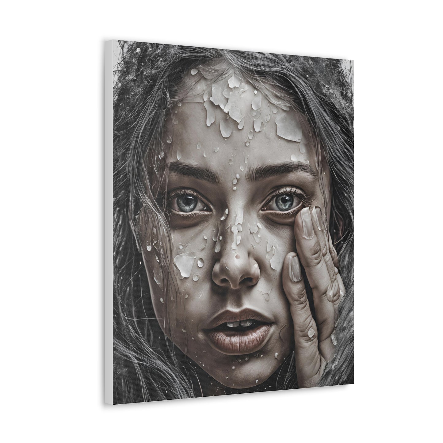 Emotional Close-Up Canvas Gallery Wrap - Stunning Art for Home Decor