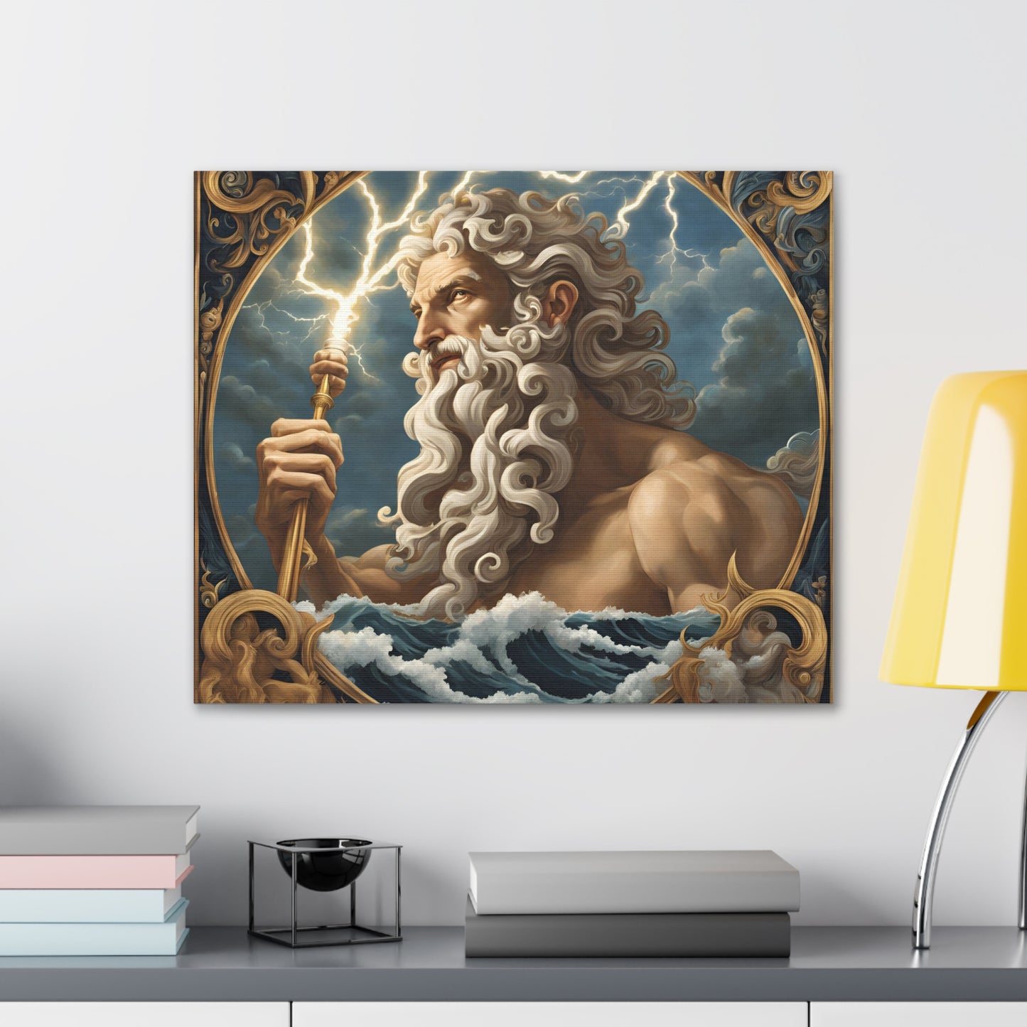 Mythical Zeus Canvas Gallery Wrap - Wall Art for Home Decor