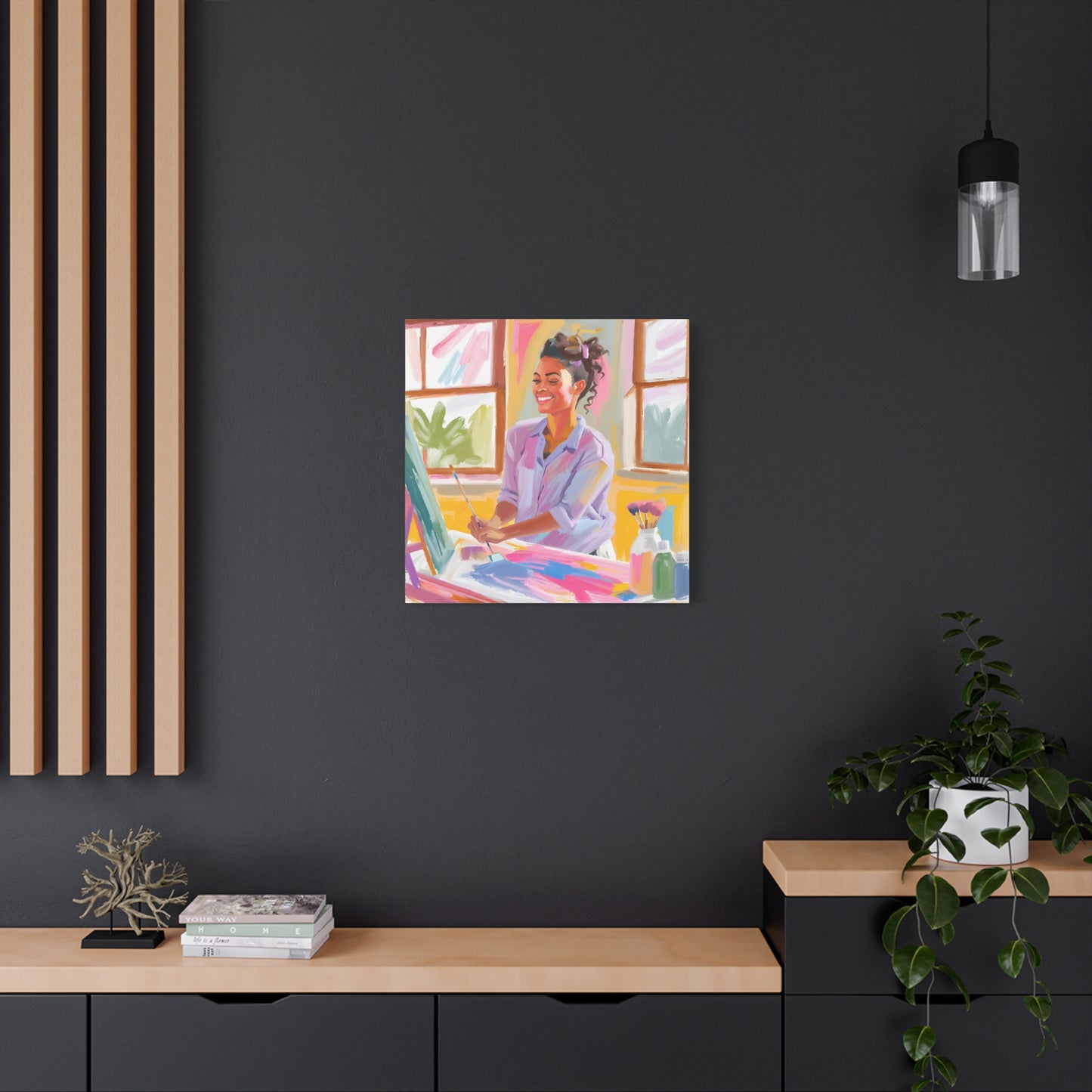 Inspirational Art Canvas - Colorful Artist at Work