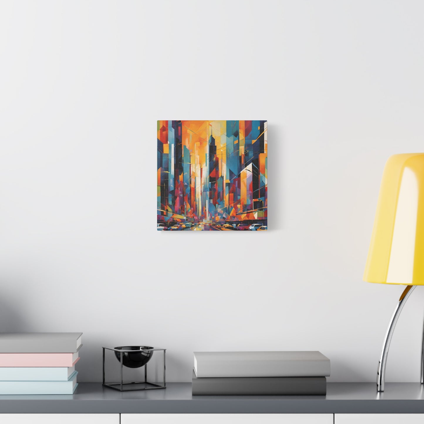 Vibrant Cityscape Canvas Print - Modern Wall Art for Urban Lovers