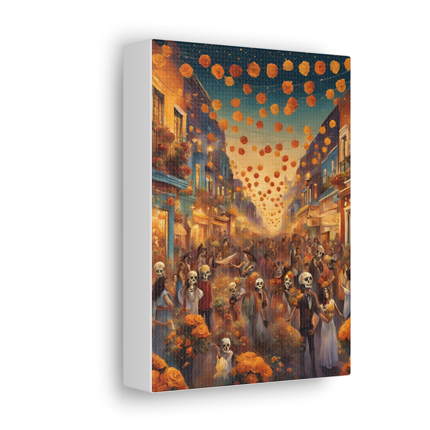 Day of the Dead Canvas Gallery Wraps - Vibrant Celebration Art