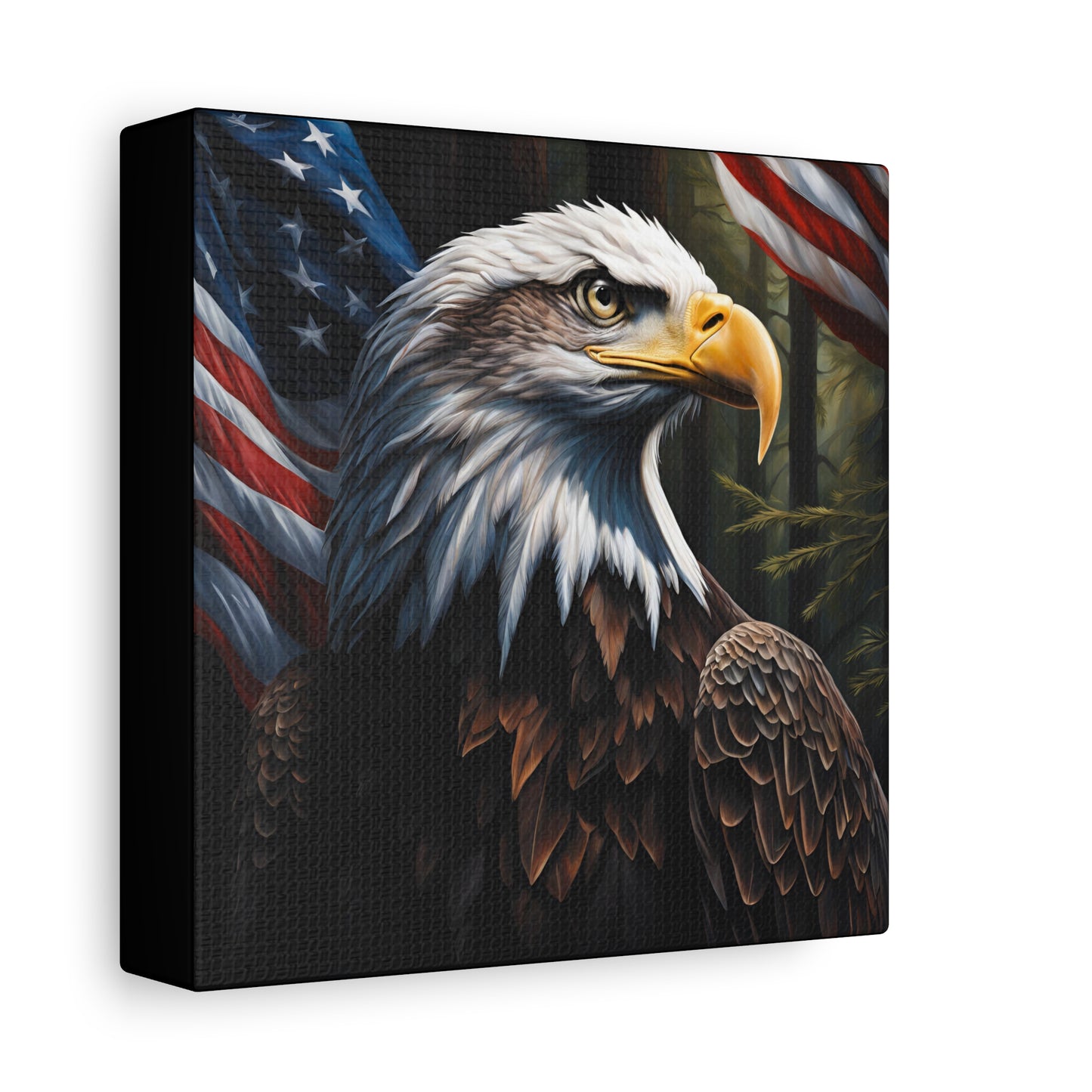 Patriotic Eagle Canvas Wall Art – Inspiring American Pride Home Decor