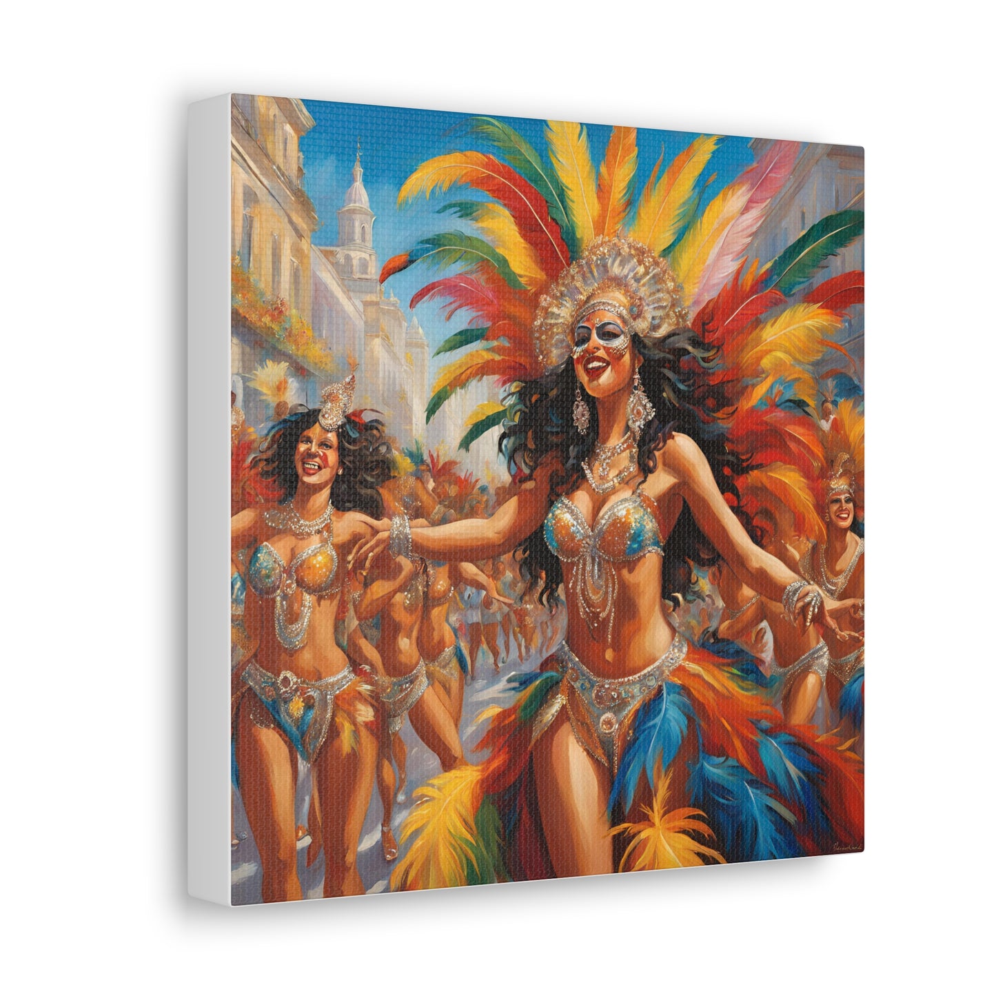 Carnival Celebration Canvas Gallery Wraps - Vibrant Art for Carnival in Brazil