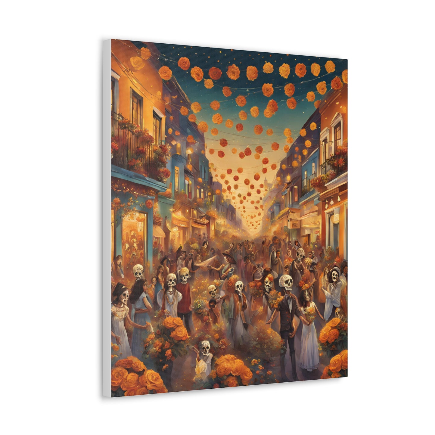 Day of the Dead Canvas Gallery Wraps - Vibrant Celebration Art