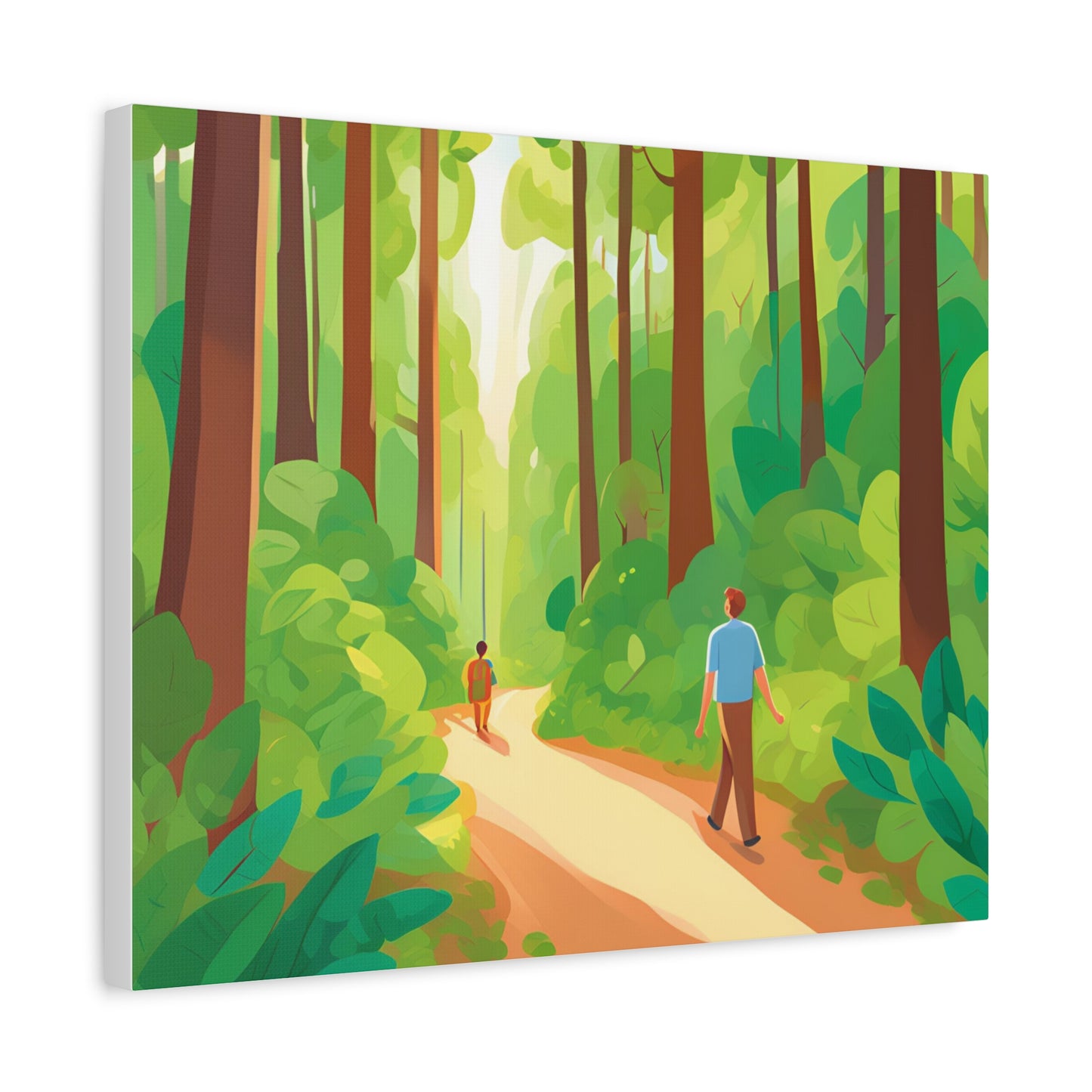 Canvas Wall Art - Tranquil Forest Scene