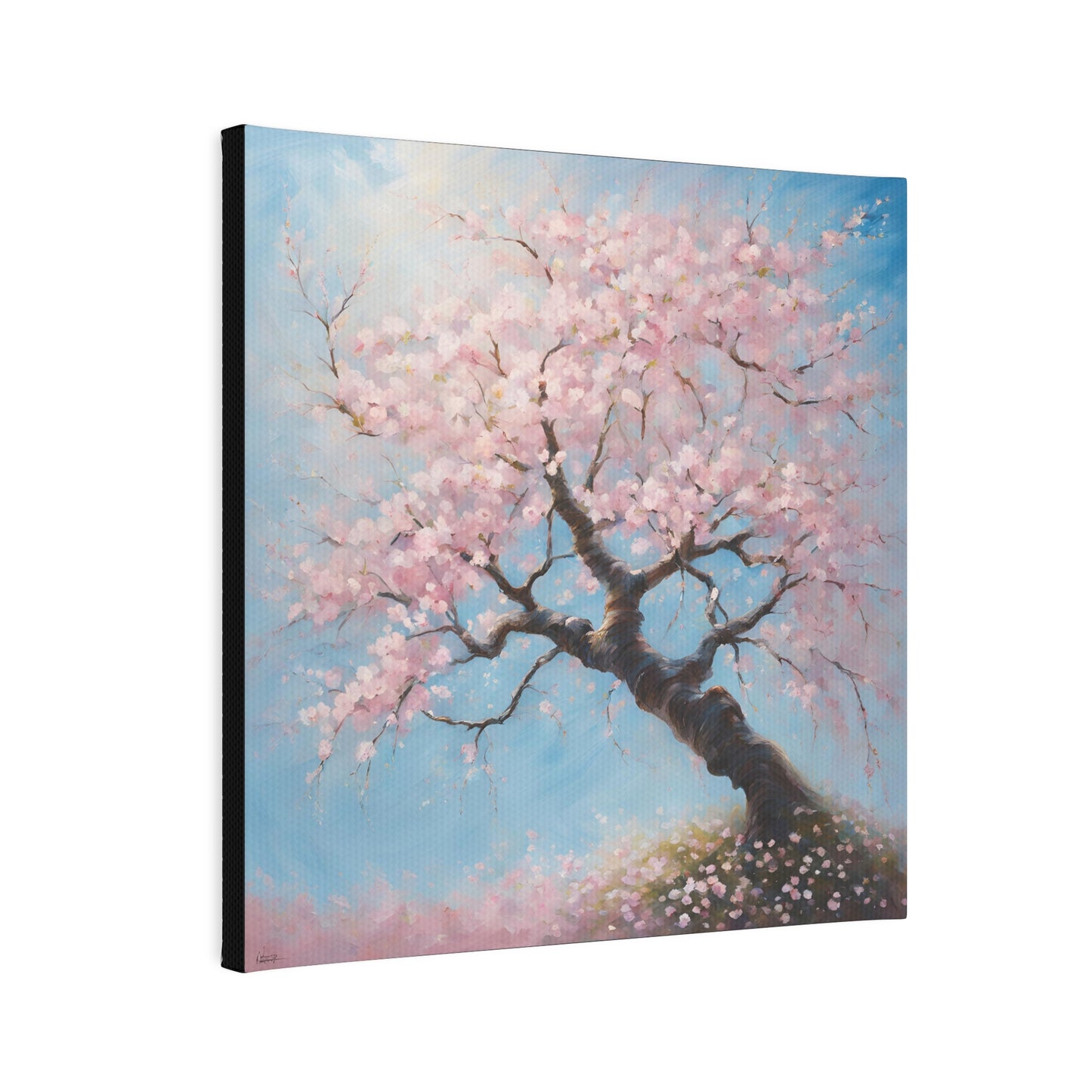 Canvas Photo  - Cherry Blossom Wall Art for Home Decor