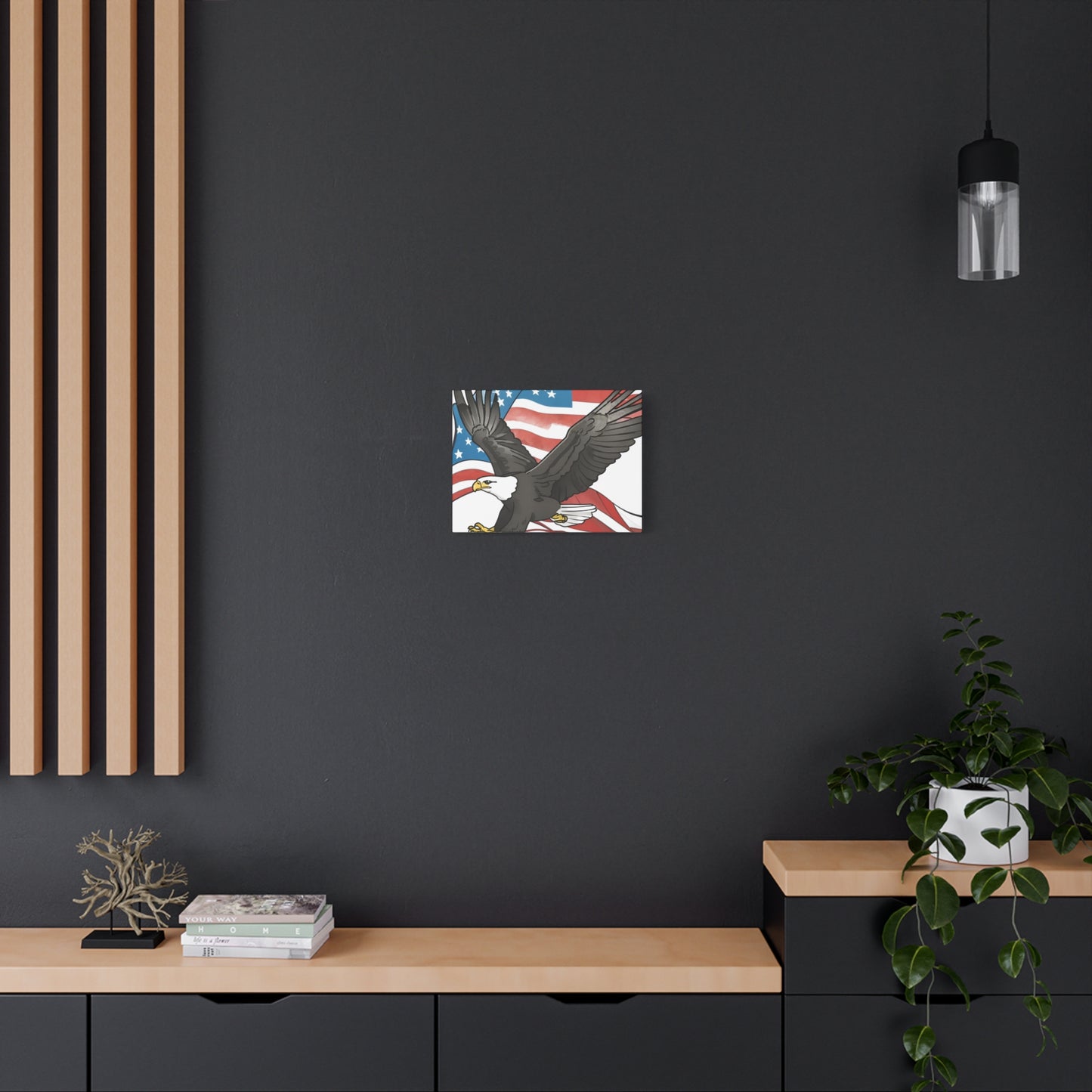 Patriotic Eagle Canvas Wall Art