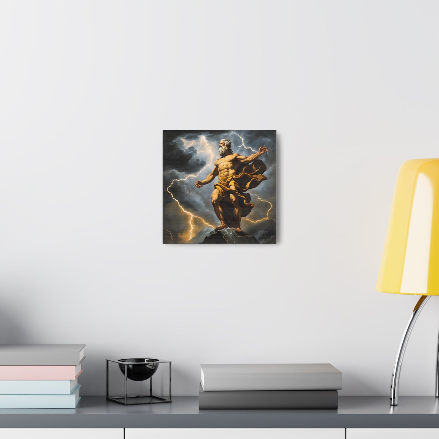 Zeus Canvas Gallery Wrap - Mythical Art Print for Home Decor