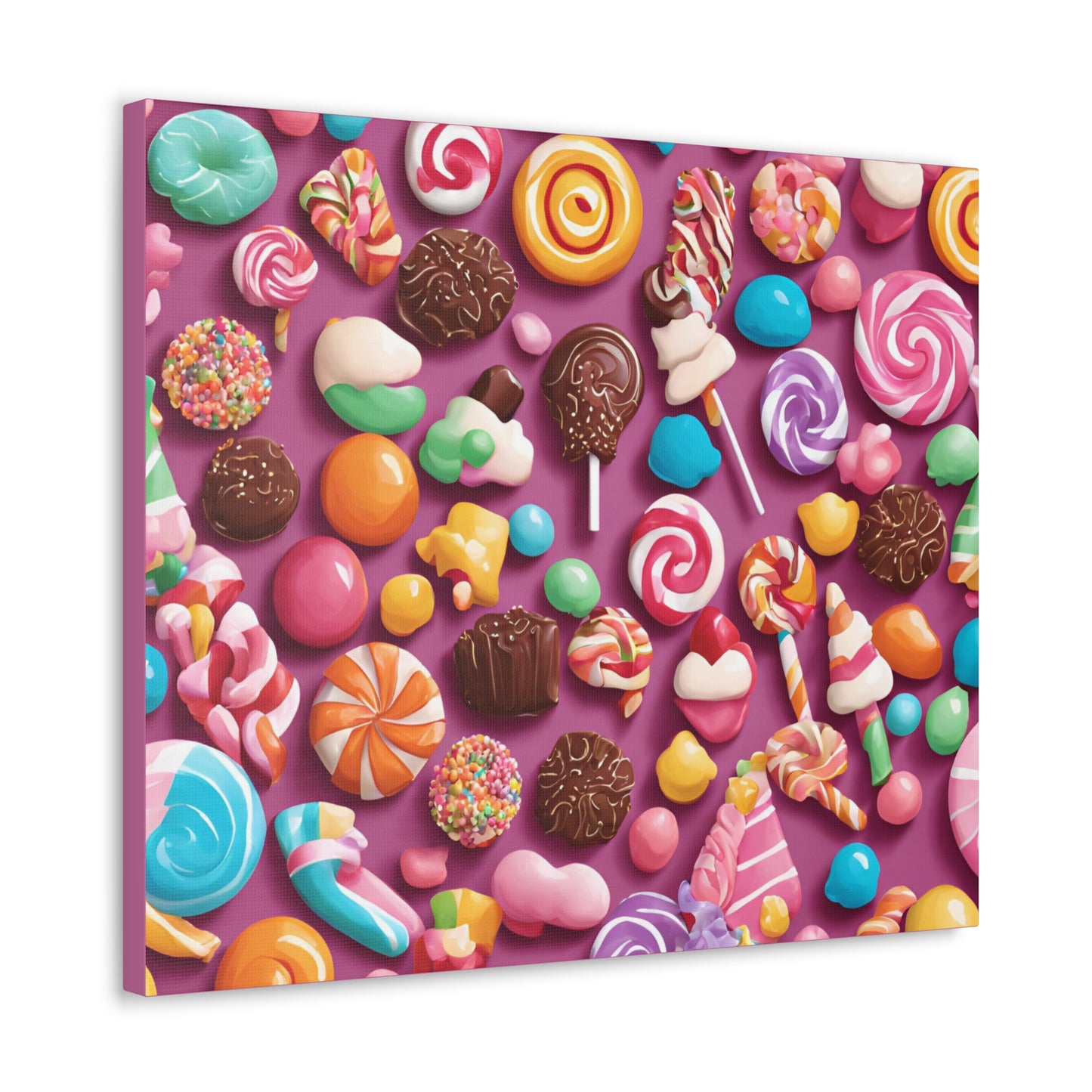 Canvas Gallery Wraps - Candy-Themed Sweet Treat Wall Art for Decor Lovers