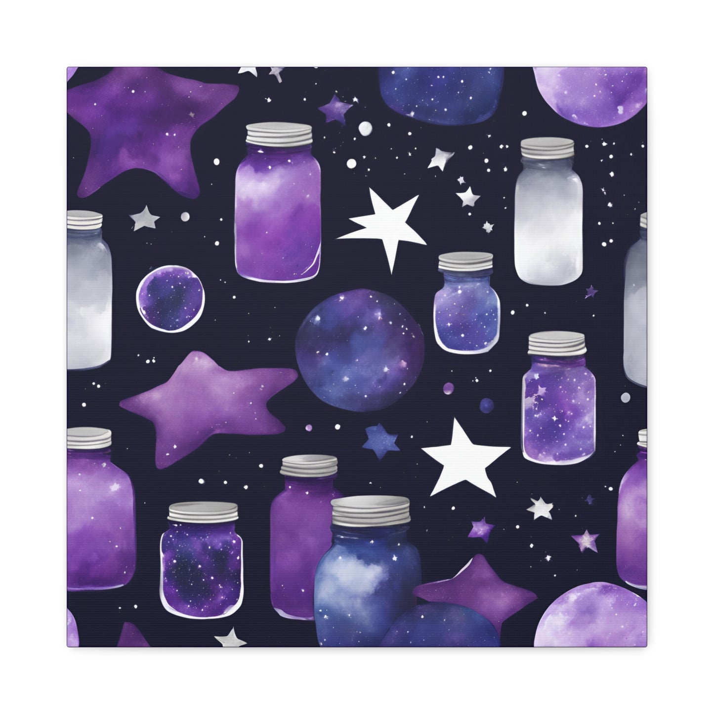 Dreamer's Cosmic Starry Night Canvas – Celestial Wall Art for Inspired Home Decor