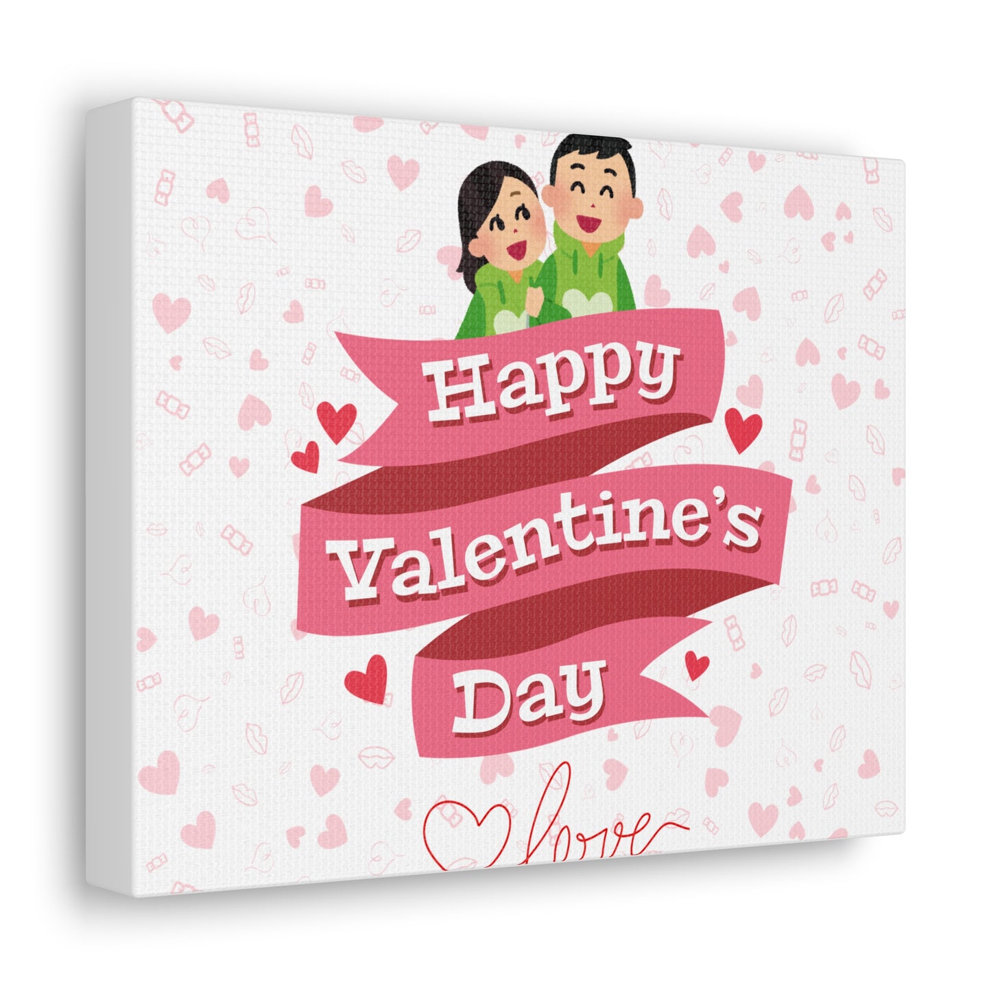 Valentine's Day Canvas Wrap